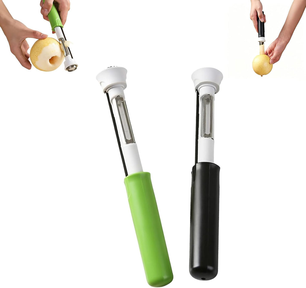 Retractable Apple Core Remover and Peeler Stainless Steel