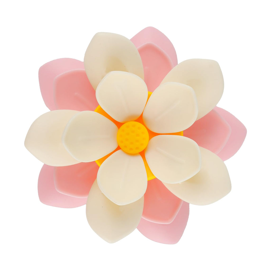 Flower Chip Clips Magnetic (Lotus Design), 10-Piece Cute Magnetic Chip for Fridge – Airtight Food Sealing, Multi-Use (Hair Clip/Decor), Fridge Magnet Clips for Snacks/Bread (Pink)