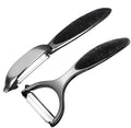 Vegetable Peeler, Stainless Steel Multi-function Potato Fruit Peeler Set, Y & I Shape Swivel Blades Kitchen Household Peeling Tools