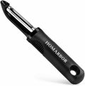 Black Premium Vegetable Peeler | Ultra-Sharp Swivel Stainless Steel Blade | Ergonomic Soft Grip Handle | Mango Peeler | Dishwasher Safe | Skin Peeler for Veggies & Fruits | Potato Peeler & Eye Remover