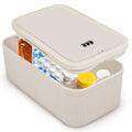 Upgraded Taller Size Medicine Lock Box,Lockable Storage Box with Combination Code for Medication Safe,Lock Box for Pills/Snack/Ipad Mini,Locked Container for Home/Office 9.4X5.15X5.7inch Medium