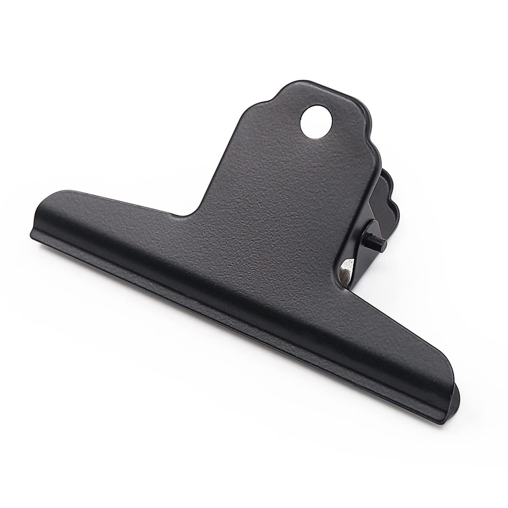 Coideal Extra Large Bulldog Clips - 2 PCS 20cm Long Jumbo XL Bull Binder Paper Clip Clamps for Office (Black, 7 7/8 Inch)