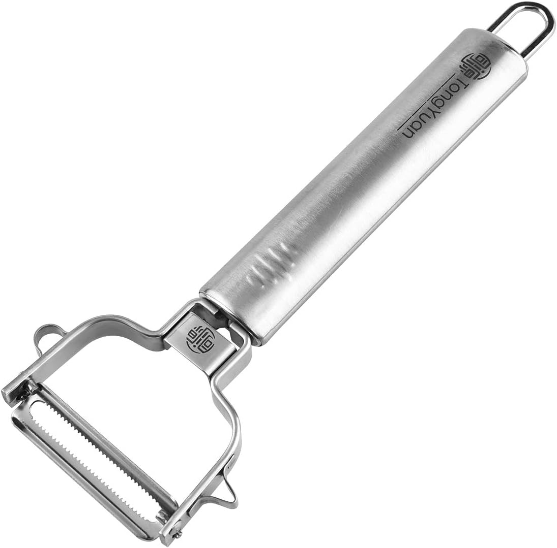 Fruits and Vegetables Peelers -Y Shape Swivel Potato Peeler-Stainless Steel Multifunctional Ultra Sharp Serrated Peeler-Great for Potatoes,Carrot,Apples,Tough-skinned Fruits and Vegetables
