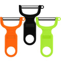 Original Vegetable Peeler Carbon Steel Blade 3-Pack Red/Green/Yellow