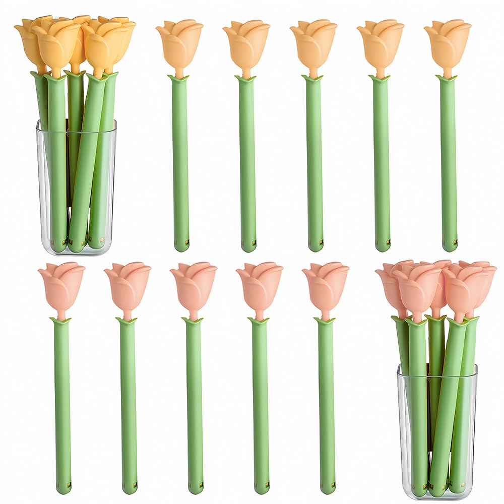 Ouliget Magnetic Refrigerator Sealing Clip,Cute Tulip Shaped Food Packages Clips，Chip Clips with Magnet Storage Box Fridge Magnets, Food Freshness Bag Clip Kitchen Accessories,2 Pieces of 10