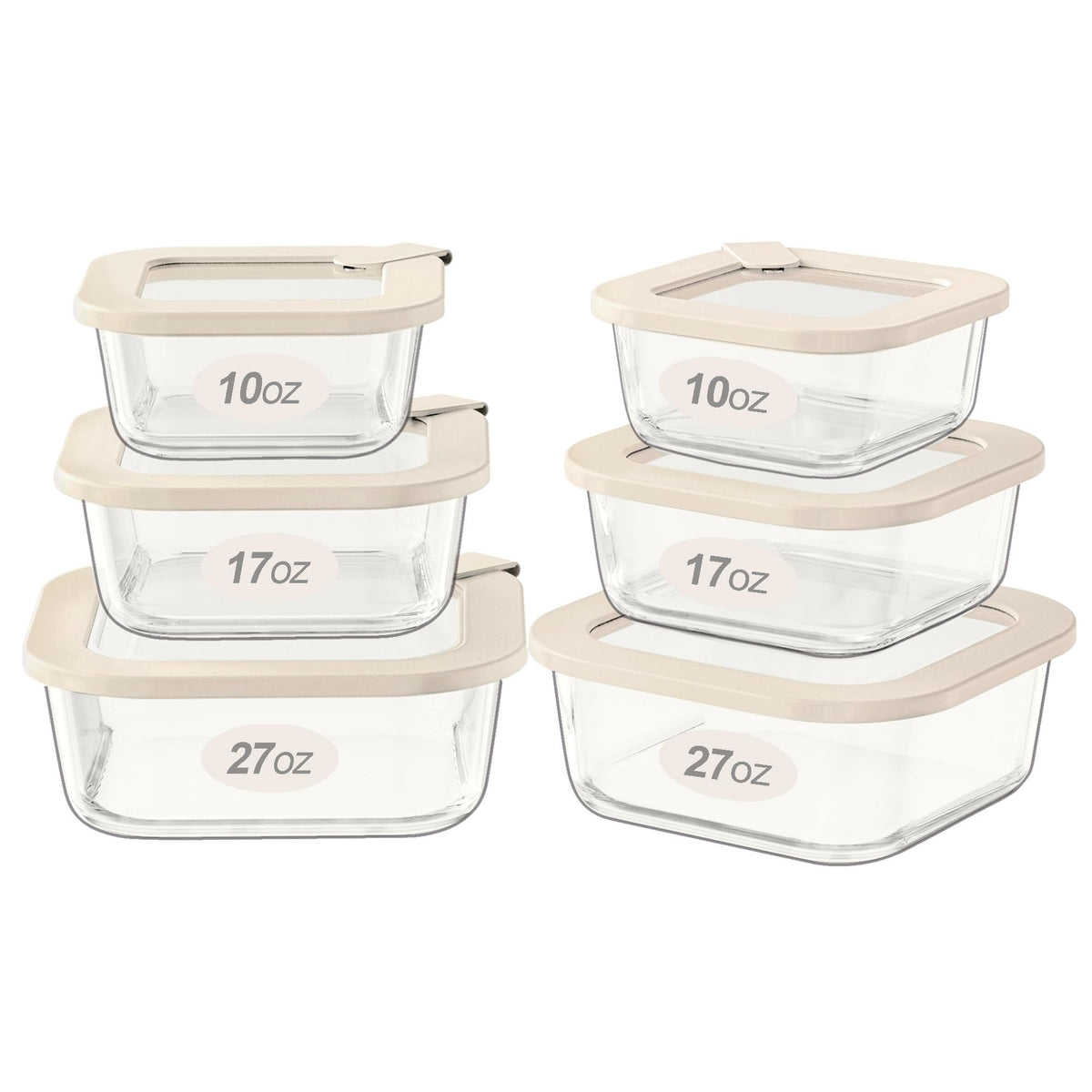 Urban Green Glass Food Storage Containers with Glass Lids, Microwave Safe Food Container Set, Aitight Meal Prep Container Set, BPA Free, 2 extra Colanders, LeakProof, 2 Pack of 60oz