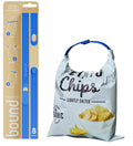 Bound Looplock Reusable Bag Sealer, Roll Top Food Storage Seal, 8 Pack, Mango