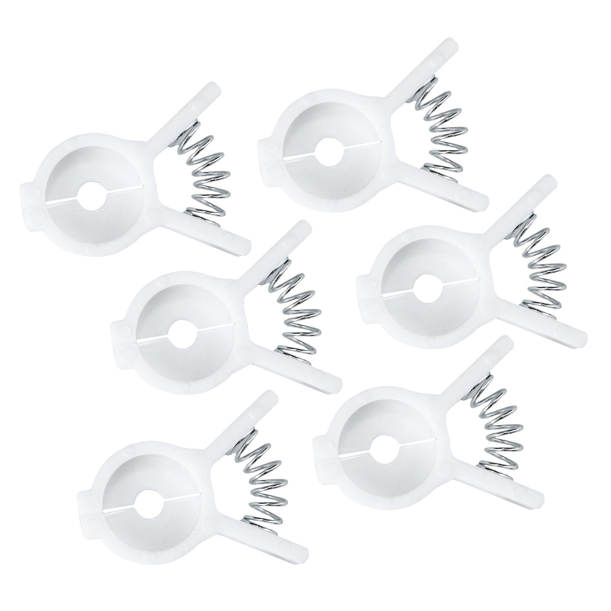 Chef Craft Select Plastic Bread and Bagel Clip, 6 Piece Set, White