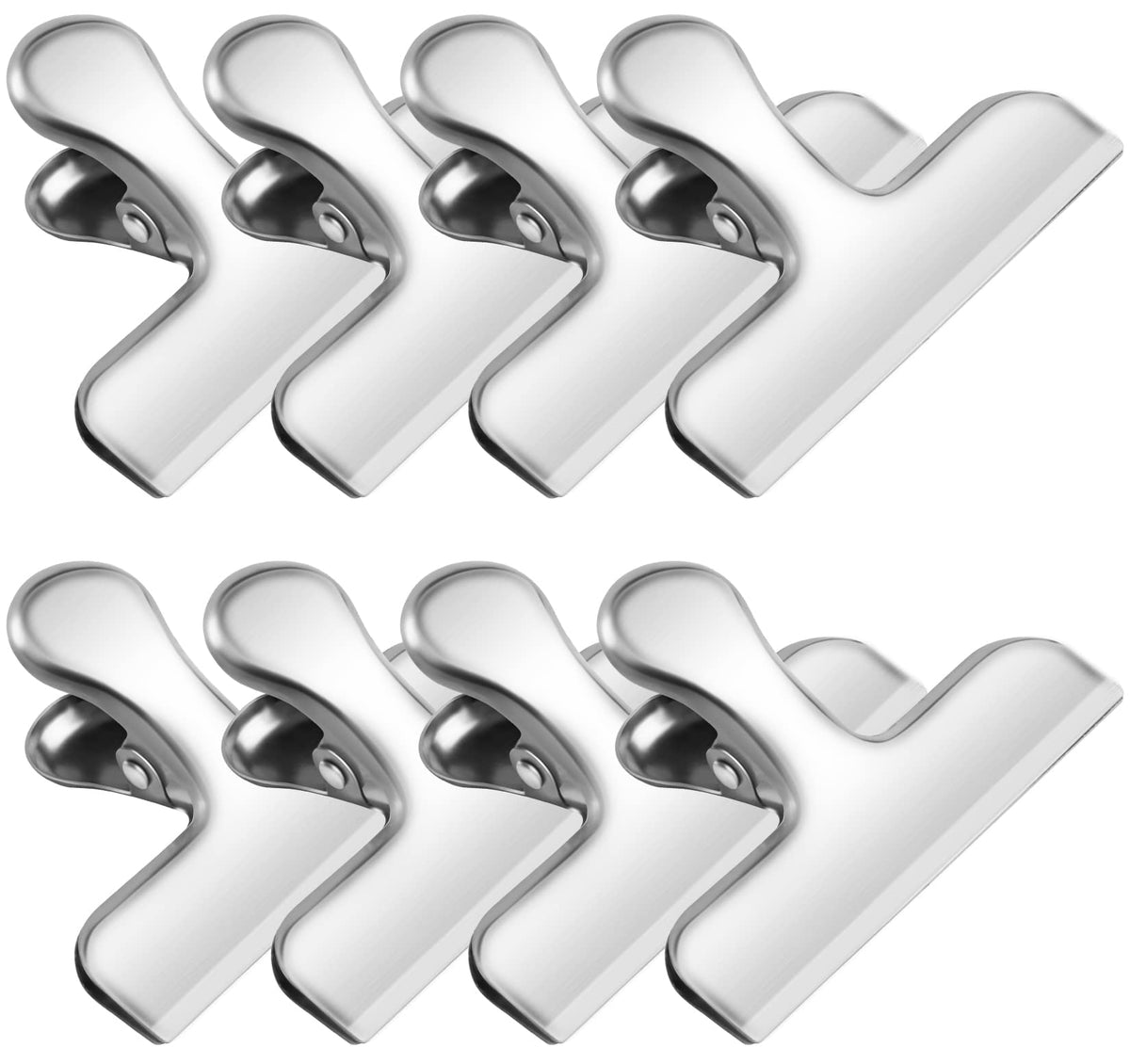 FINDMAG 8 Pack Chip Clips, Black Bag Clips for Home Pantry Use