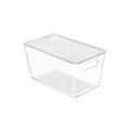 Vtopmart 6 Pack Clear Stackable Storage Bins with Lids and Handles, Medium
