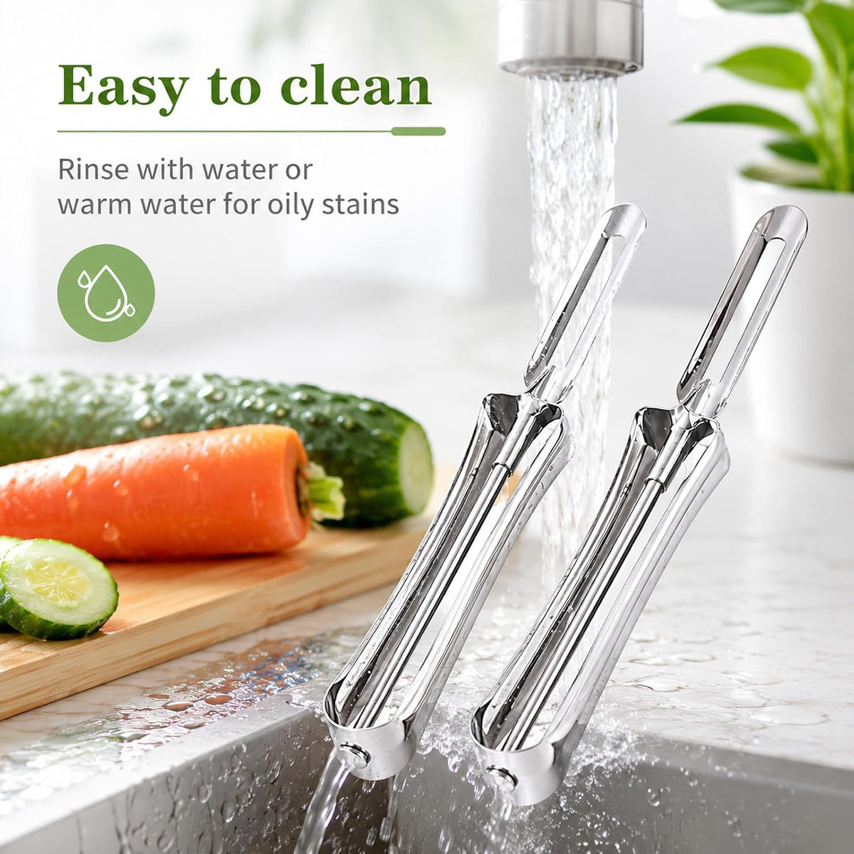 ElevateTech 2PCS Stainless Steel Peeler Vegetable Peelers for Kitchen