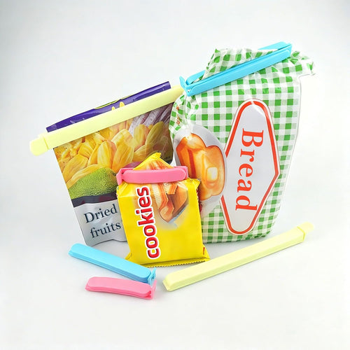 26Pcs Plastic Sealing Clips for Food and Snack Bags by YINGFENG, 3-4.5 -7.8inch, Fresh-Keeping Clamp Sealer, Assorted Sizes and Colors