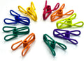 16 Pack Chip Clips, Utility PVC-Coated Colorful Steel Clip for Sealing Food