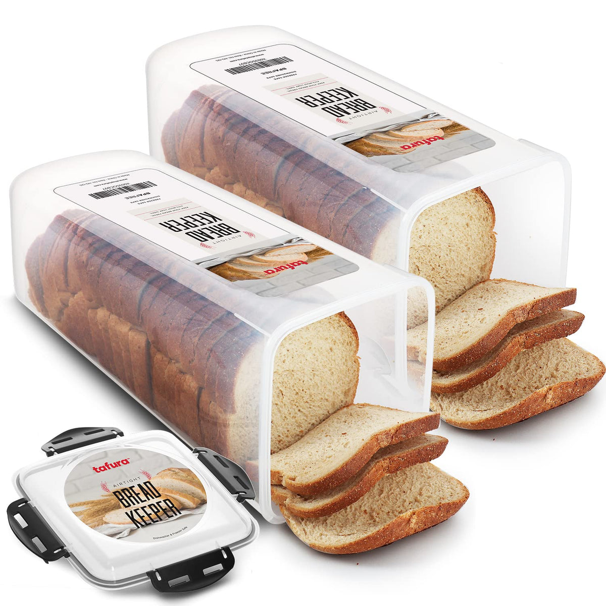 Tafura Bread Container, 5.8 L, Airtight BPA-Free Bread Storage Box