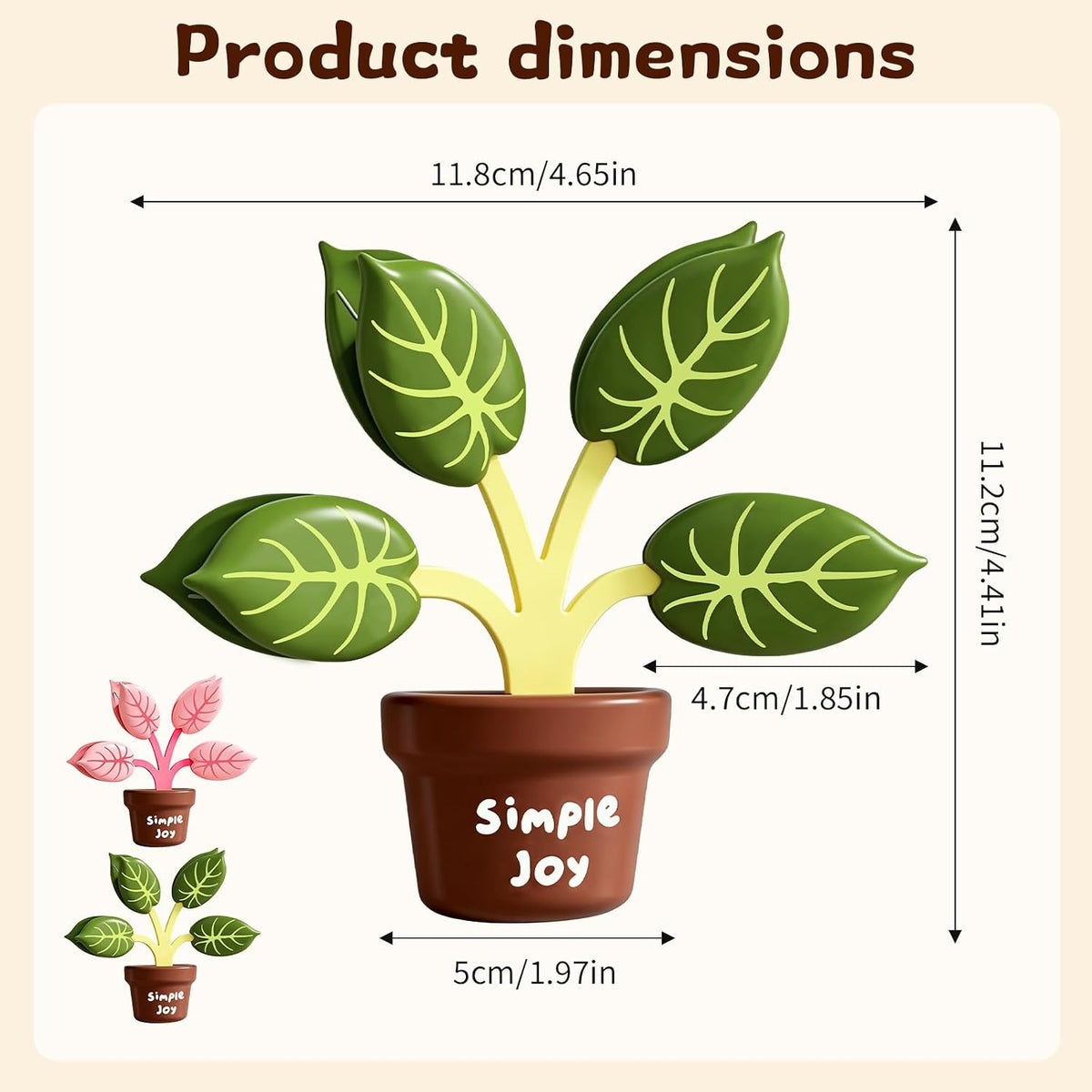 2Pcs Cute Chip Clips, Green Plant Shape Magnetic Chip Clips, Heavy Duty Magnetic Chip Clips for Food Storage, Sealing Clips for Snack Bags, Coffee Bags, Fridge Decor