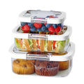 Felli Duo Loc Deli Meat Containers for Fridge with Airtight Lids, Stackable Refrigerator Organizer for Lunch Meat Storage Sandwich Ham Cheese Salami Sliced Turkey, Clear Tritan Box (Cold Cuts 3pk)