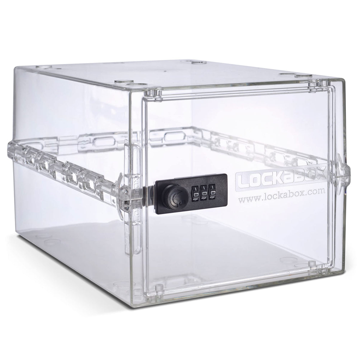 Lockabox One™ 10L Lockable Storage Box and Lock Box with Code (Crystal)