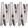 6 Pack Heavy Duty Stainless Steel Food Clips Alligator Bag Sealer