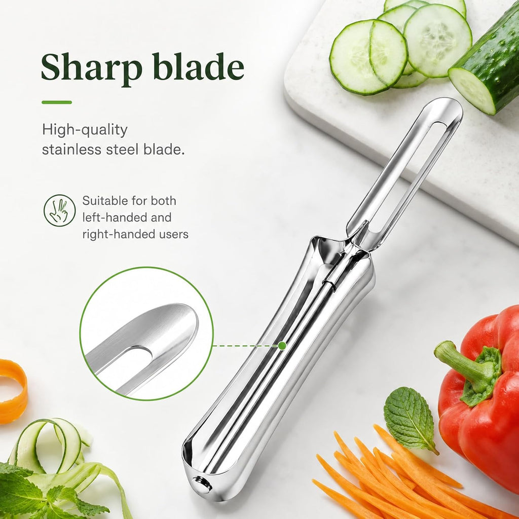 ElevateTech 2PCS Stainless Steel Peeler Vegetable Peelers for Kitchen