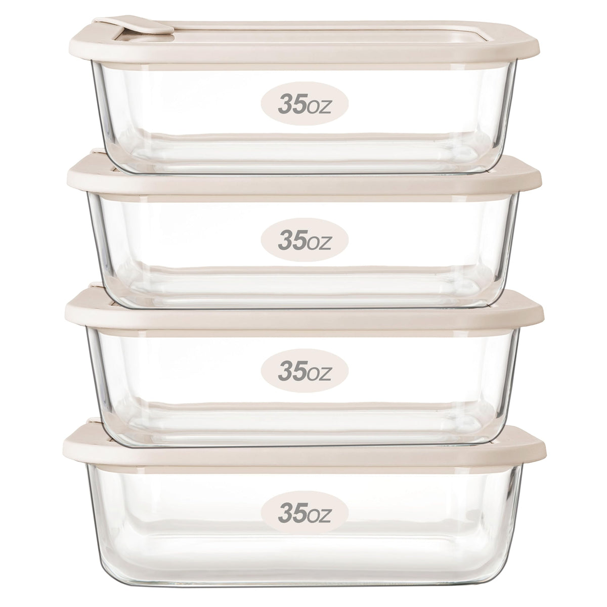 Urban Green Glass Food Storage Containers with Glass Lids, Microwave Safe Food Container Set, Aitight Meal Prep Container Set, BPA Free, 2 extra Colanders, LeakProof, 2 Pack of 60oz
