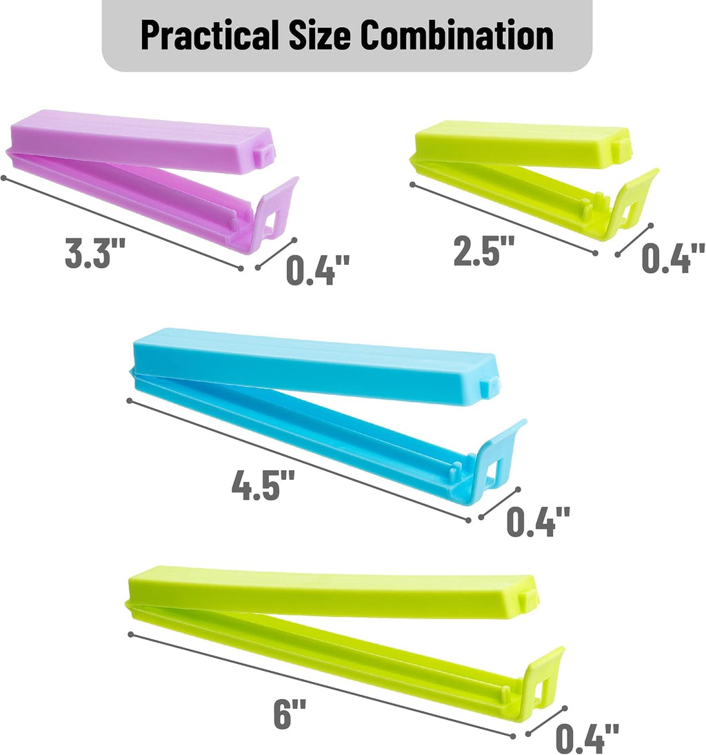 Mr. Pen- Sealing Bag Chip Clips, 40 Pack, 4 Sizes (2.5", 3.3", 4.5", 6")