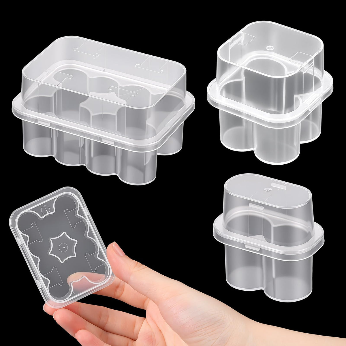 ElevateTech Peptide Case for Fridge, 3 Pcs 3 mL Vial Holder Storage Case for Refrigerator 2-Slot Insulin & Peptide Holder Semi-Transparent Vial Storage Box Organizer for Diabetic Care
