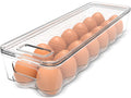 Utopia Home Egg Holder for Fridge, Stackable Egg Container, 2 Pack, Clear