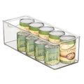 iDesign Plastic Stackable Pantry Bin with Handles, Clear
