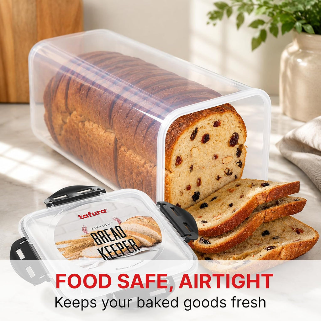 Tafura Bread Container, 5.8 L, Airtight BPA-Free Bread Storage Box