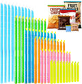 60 PCS Magic Bag Sealer Sticks,Reusable Chip Clips, 6 Sizes